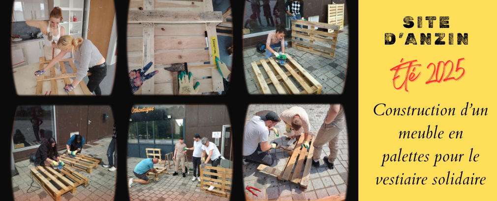 Atelier palettes à Anzin