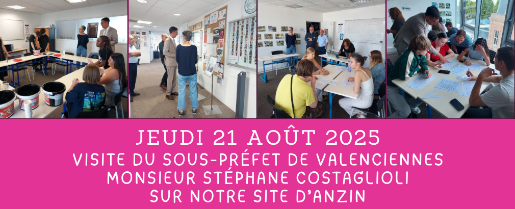 Visite du Sous-Préfet sur le site d'Anzin